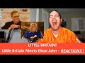 Americans React | LITTLE BRITAIN meets ELTON JOHN | Comic Relief | REACTION