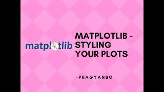 Matplotlib - Styling your plots