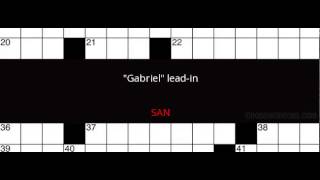 "Gabriel" lead-in Crossword Clue Solution