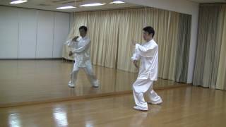 ４２式太極拳【鏡】　４～５（左後）　42 Forms Tai Chi Chuan 4~5