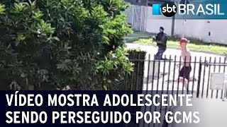 Vídeo mostra adolescente sendo perseguido por GCMs antes de ser morto | SBT Brasil (30/03/23)