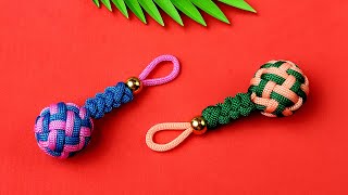 Super Easy Paracord Lanyard Keychain | How to make a Paracord Key Chain Handmade DIY Tutorial #10