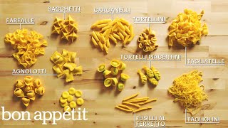 How to Make 29 Handmade Pasta Shapes With 4 Types of Dough | Handcrafted | Bon Appétit