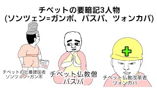 チベットの要暗記3人物(ソンツェン=ガンポ、パスパ、ツォンカパ)【世界史B】