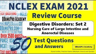 NCLEX Exam 2021 - Practice Questions, Digestive Disorders Lower GI, NCLEX RN, NCLEX PN Course