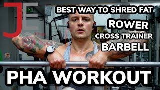 PHA Workout | PHA Training using a ROWER, CROSS TRAINER AND BARBELLS!