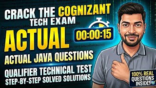 Crack Cognizant Qualifier Technical Assessment 2027 | Actual Java Coding Questions Discussed