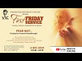 FIRST FRIDAY SERVICE ( 6- DECEMBER-2024)