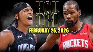 Houston Rockets vs Orlando Magic Full Game Highlights – February 26, 2026 | NBA Season
