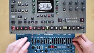 Roland SH-01A + Elektron Octatrack effects