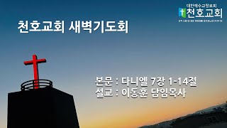 [천호교회] 화요일 새벽기도회 - 이동훈 담임목사 (2022.11.15. 화요일새벽)