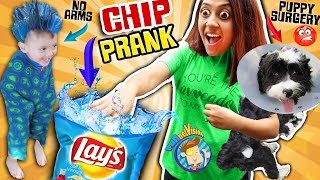 CHIP Joke & Puppy Surgery Boo Boo  + FGTEEV Gaming 1st Reaction FUNnel Vision Family Vlog