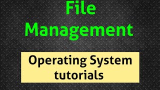 File Management in Operating System || Operations || OS classes in Telugu