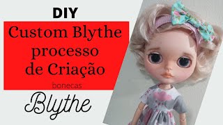 Blythe Custom - Icy Doll - Creation Process