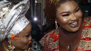 See How Alhaja Omotola Sholaja Dazzle In Million Dollars Gold On Her Granddaughter Dedication