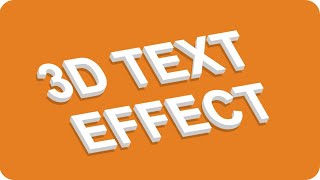 HTML5 & CSS3 Tutorial | 3D Text Effect using only HTML & CSS | Best UX Design