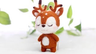 淘宝 梧桐家羊毛毡 · Sika deer DIY tutorial 羊毛毡wool felt视频教程教学