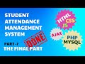 Student Attendance Management System-Complete project with source code