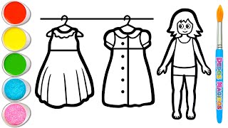 Dibujemos y Coloreemos Hermosos Vestidos de Cumpleaños para Alice 👗👧🎀 Juego de Disfraces #125