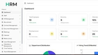 HRM SaaS System – Complete HR & Payroll Management Platform (Walkthrough | Source Code Available)