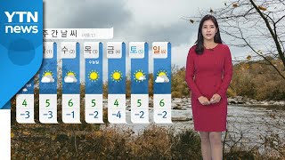 [날씨] 찬 바람에 종일 쌀쌀...한 주간 영하권 추위 계속 / YTN