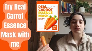 Try Farm Stay- Real Carrot Essence Mask with me