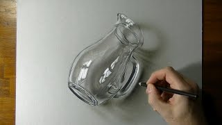 3D Art - Drawing of a Glass Pitcher