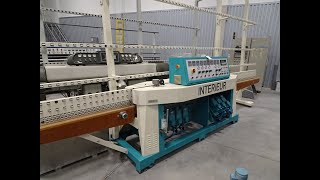 GlassBaltic | Vertical straight line edging machine with variable angle ZAFFERANI Combinated Flat/60