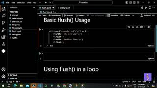 (MM) Python Tutorial: How to Use the flush() Method for Instant File Writing