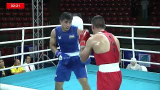 Sanjar Tursunov (UZB) vs. Hussein Ishaish (JOR) Asian Championships 2019 SF's (91kg)