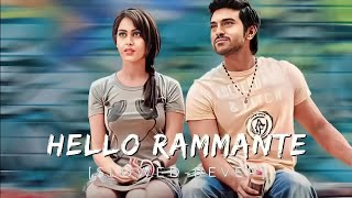 Hello rammante [slowed-reverb] - Orange | Ram Charan | Genelia #slowed #orangemovie