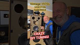 DIY HOMEMADE TUNING 70s Vintage BUDGET BOOKSHELF SPEAKERS VIDEOTON No BASS SPEAKER Sound Test