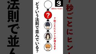 【ブルーロック】法則からキャラを当てろクイズ【BLUELOCK QUIZ】 #Shorts