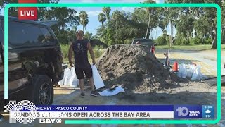 Sandbag sites open across Tampa Bay with hurricane expected to form