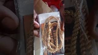 தங்கம் ஏற்றிய ஐம்பொன் செயின் |impon chain |unboxing |customer review #impon#unboxing #review #shorts