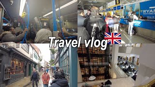 【海外旅行VLOG】イギリス一人旅🇬🇧マンチェスター→ヨーク→ロンドン/大英図書館/ライアンエアートラブル💦