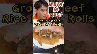 AI Uncle Roger Reactions to this Ground Beef Rice Paper Rolls #shorts #cooking #ai