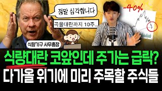 식량대란까지 2달?, 급락한 주식들 주목해야 하는 이유