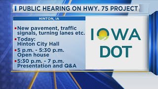 Highway 75 Public Hearing Today 6-17-25