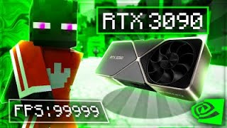 RTX 3090 ON LUNAR CLIENT (+99999FPS !!?) l Minecraft With RTX 3090