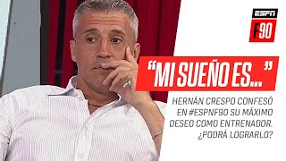 Hernán #Crespo confesó cuál es su máximo deseo como entrenador.