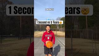 1 Second vs. 5 Years of Trickshots🤯 #shorts #basketball #viralvideo