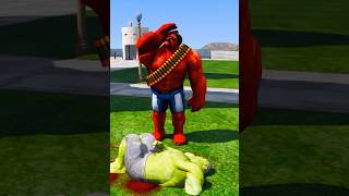 GTA-V Red hulk takes revenge from spiderman and ironman #shorts #gta5 #ironman #