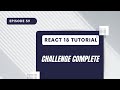React 18 Tutorial - UseEffect Challenge Complete