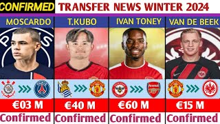 🚨ALL CONFIRMED AND RUMOURS  WINTER TRANSFERS,MOSCARDO TO PSG,IVAN TONEY TO ARSENAL.|football data|