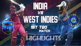 India Vs West Indies 1st T20I Match Highlights || cricinfo india ||  IND vs WI 1st T20 Highlights