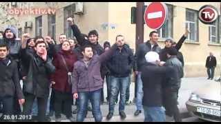 YOUTHS PROTEST AGAINST POLICE BRUTALITY IN ISMAYILLI