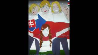 Visegrad Group (V4) #countryhumans #poland #hungary  #czech #slovenia #V4