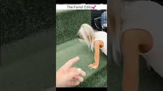 Taytum \u0026 Oakley doing backflip 😱😅 | The Fishfam Clips