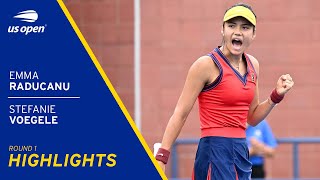 Emma Raducanu vs Stefanie Voegele Highlights | 2021 US Open Round 1